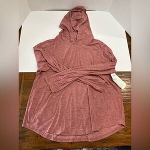 Old Navy Breathe On Active burgundy red hooded lightweight jacket NWT size XL
